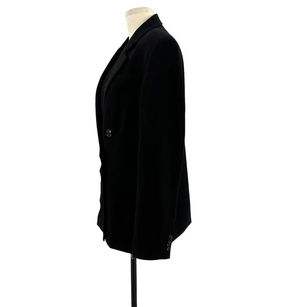 Madewell The Rosedale Blazer in‎ Crepe in Black Size 12
